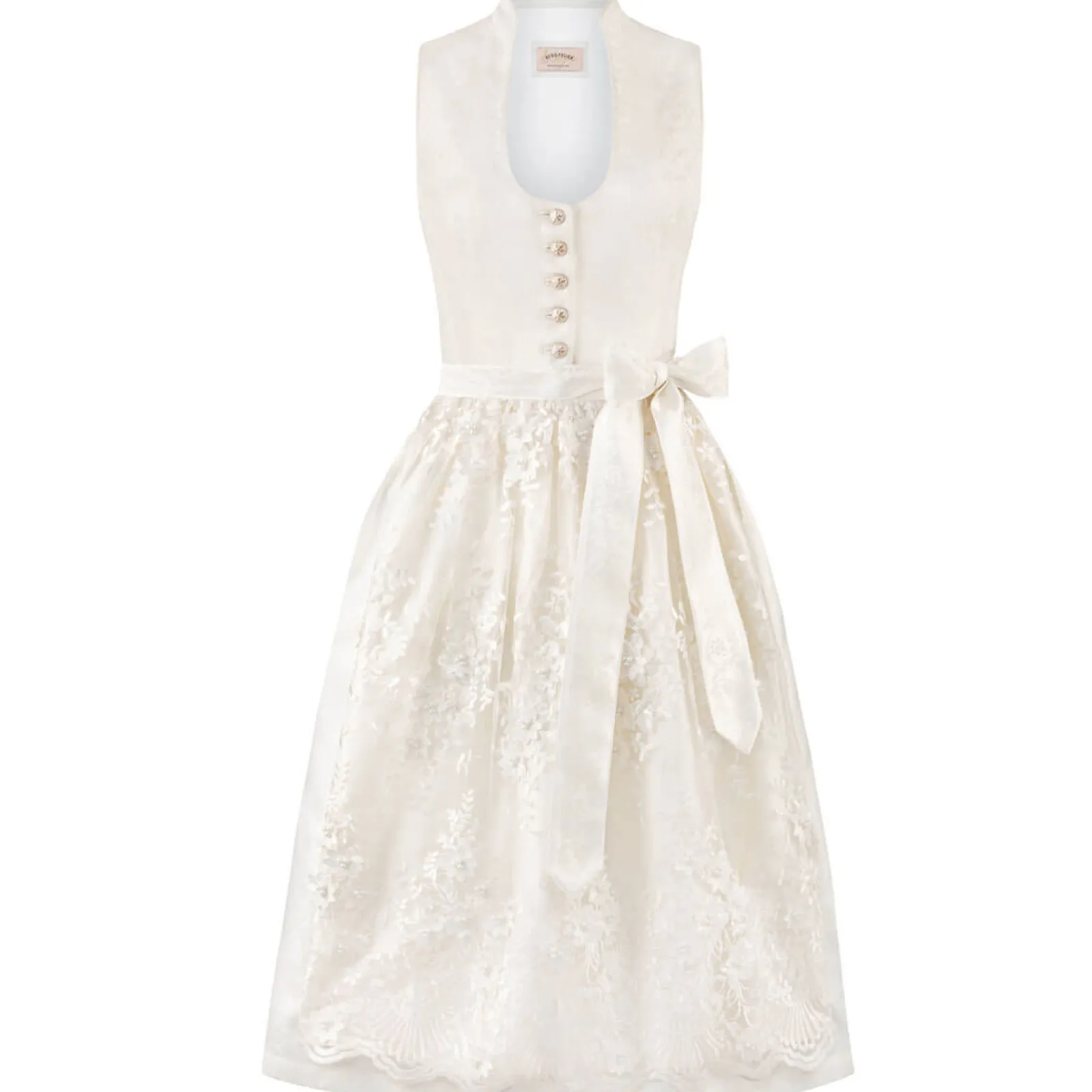 Zillertaler Trachtenwelt Damen Festtagsdirndl "Danice", Creme Weiß Cheap