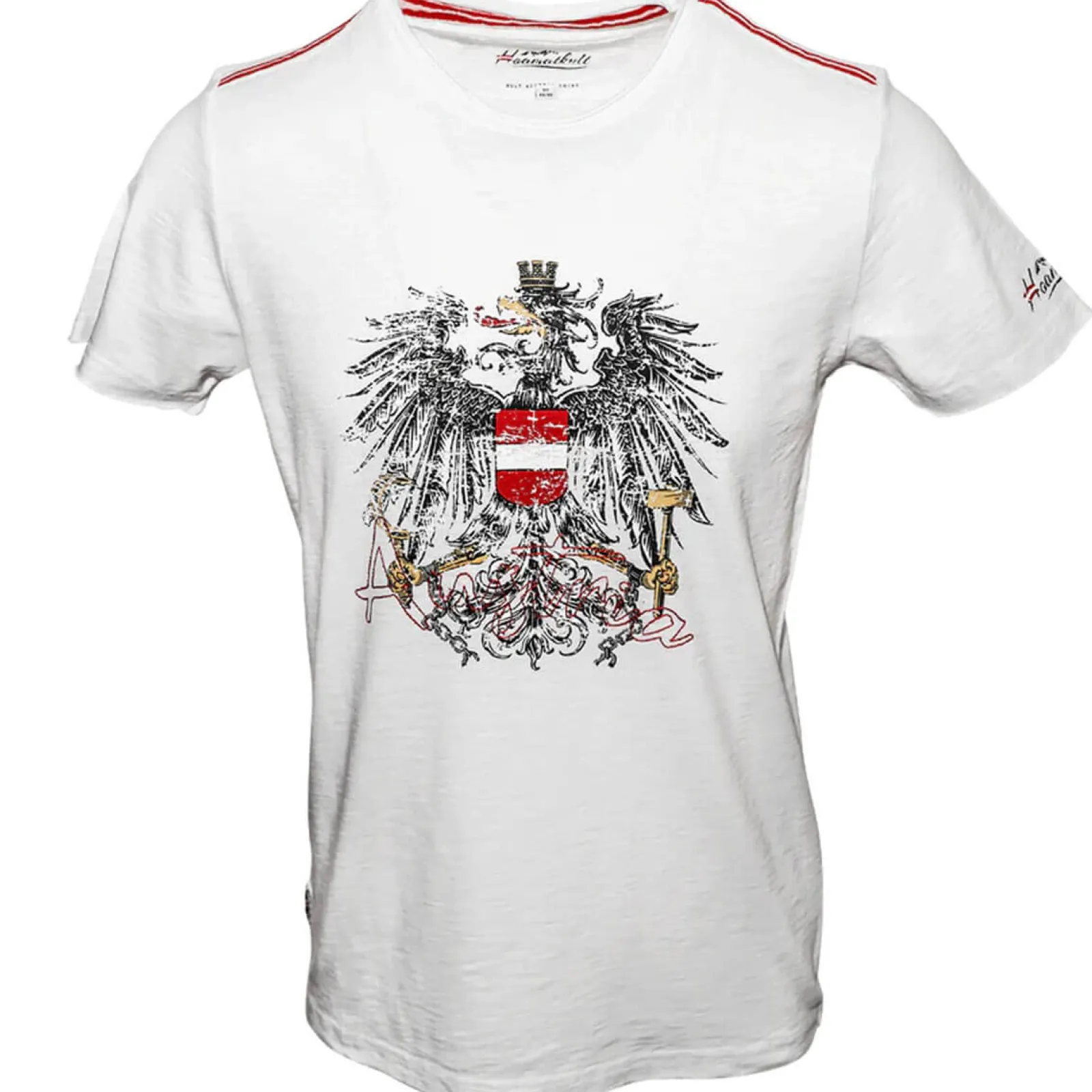 Zillertaler Trachtenwelt Herren T-Shirt "Austria Vintage", Weiß Flash Sale